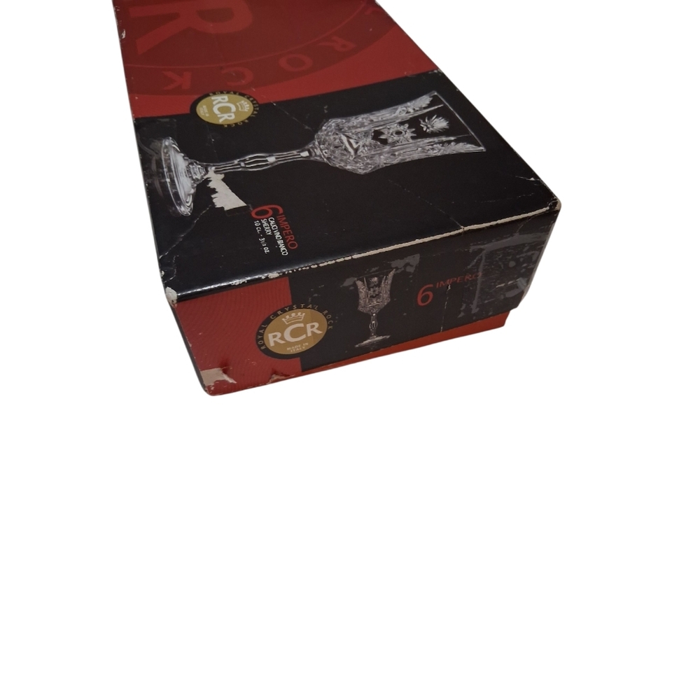 SALE!!! NIB Vintage Crown Rock RCR Set of 5‎ Sherry Glasses - Picture 4 of 6